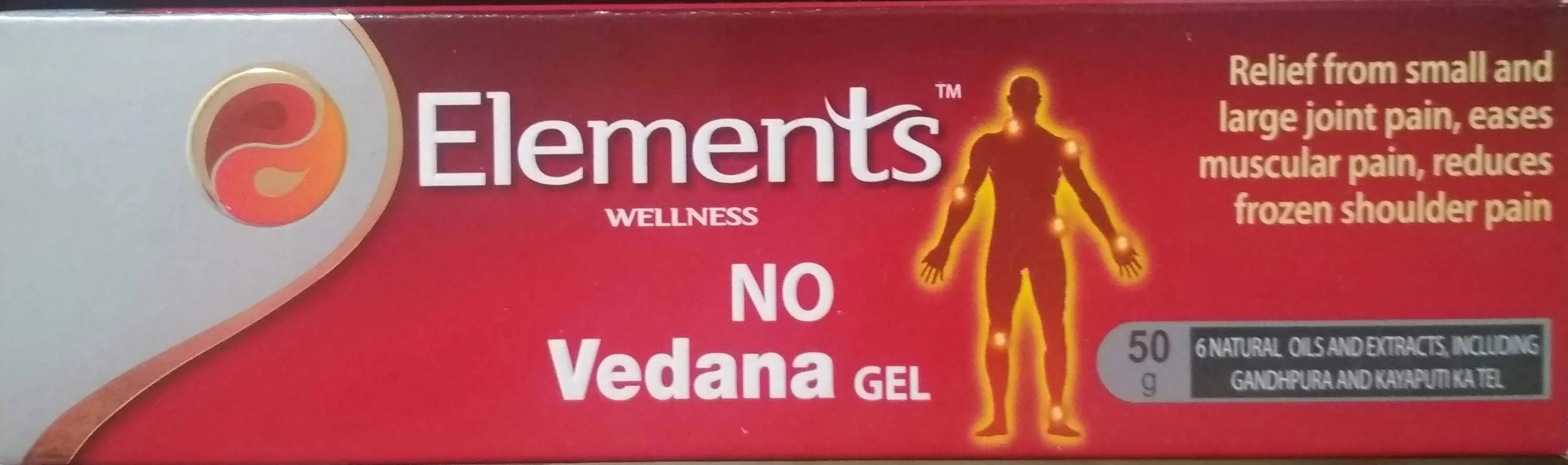 No vedana gel 50gm elements wellness